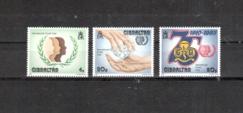 Gibraltar Michelnummer 497 - 499 postfrisch