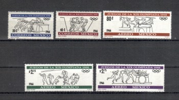 (intern: OLY 500) Mexiko Michelnummer 1214 - 1218 postfrisch (intern: OLY 500) Mexiko Michelnummer 1214 - 1218 postfrisch