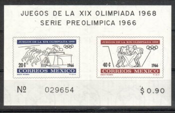 (intern: OLY 501) Mexiko Michelnummer Block 5 postfrisch (intern: OLY 501) Mexiko Michelnummer Block 5 postfrisch