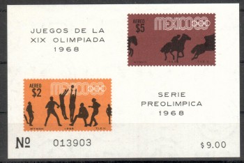 (intern: OLY 512) Mexiko Michelnummer Block 14 postfrisch (intern: OLY 512) Mexiko Michelnummer Block 14 postfrisch
