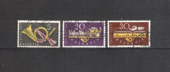 Schweiz Michelnummer 519 - 521 gestempelt