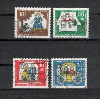 BRD Michelnummer 523-526 gestempelt