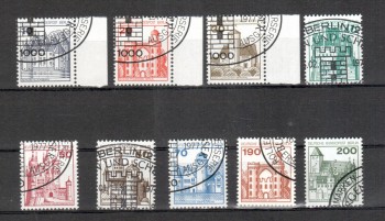 Berlin Michelnummer 532 - 540 gestempelt
