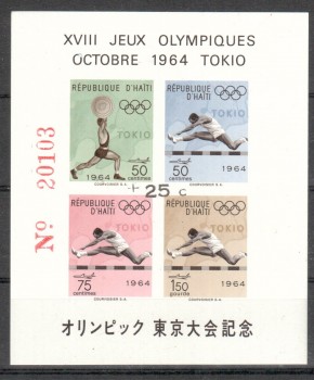 (intern: OLY 537) Haiti Michelnummer Block 30 b postfrisch