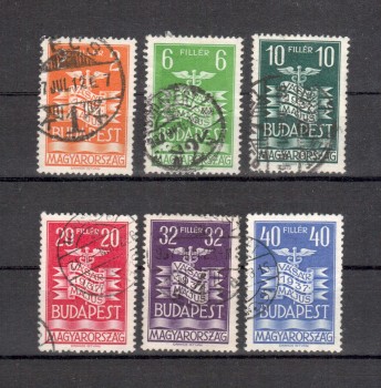Ungarn Michelnummer 543 - 548 gestempelt Ungarn Michelnummer 543 - 548 gestempelt