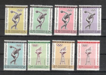 (intern: OLY 544) Paraguay Michelnummer 1103 - 1110 postfrisch (intern: OLY 544) Paraguay Michelnummer 1103 - 1110 postfrisch