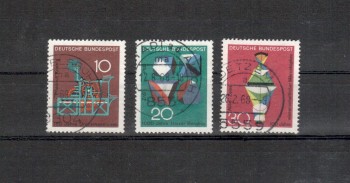 BRD Michelnummer 546-548 gestempelt