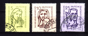 DDR Michelnummer 548 - 550 gestempelt