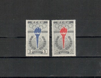 (intern: OLY 549) Peru Michelnummer 605 - 606 A postfrisch (intern: OLY 549) Peru Michelnummer 605 - 606 A postfrisch