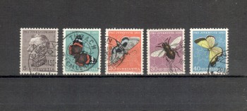 Schweiz Michelnummer 550 - 554 gestempelt