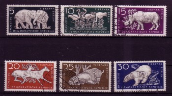 DDR Michelnummer 551 - 556 gestempelt
