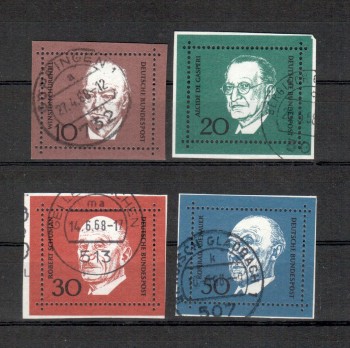 BRD Michelnummer 554-557 gestempelt