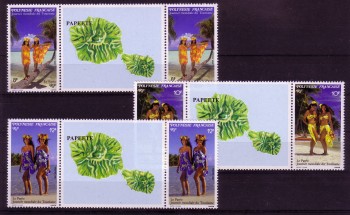 frz.Polynesien Michelnummer 565 - 567 ZF postfrisch 