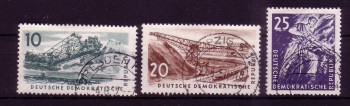 DDR Michelnummer 569 - 571 gestempelt