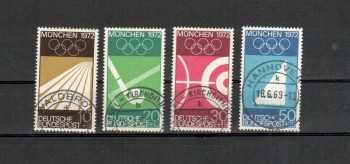 BRD Michelnummer 587 - 590 gestempelt