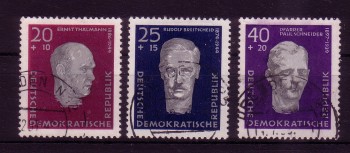 DDR Michelnummer 606 - 608 A gestempelt