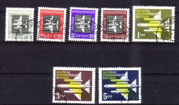DDR Michelnummer 609 - 615 gestempelt