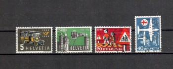 Schweiz Michelnummer 623 - 626 gestempelt