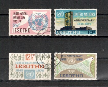 Lesotho Michelnummer 82 - 85 gestempelt
