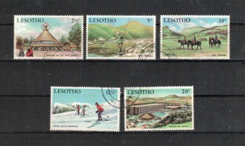 Lesotho Michelnummer 86 - 90 gestempelt