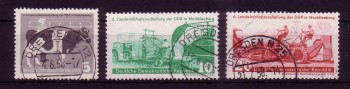 DDR Michelnummer 628 - 630 gestempelt