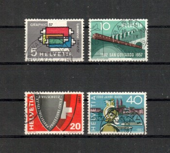 Schweiz Michelnummer 637 - 640 gestempelt Schweiz Michelnummer 637 - 640 gestempelt