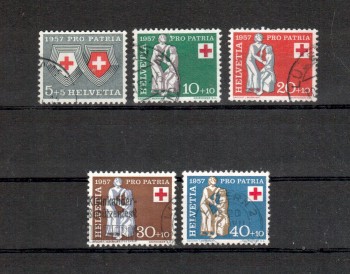 Schweiz Michelnummer 641 - 645 gestempelt