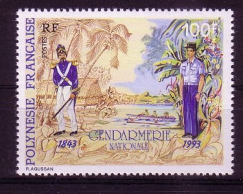 frz.Polynesien Michelnummer 643 II Cartor fehlt postfrisch 