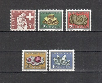 Schweiz Michelnummer 657 - 661 postfrisch