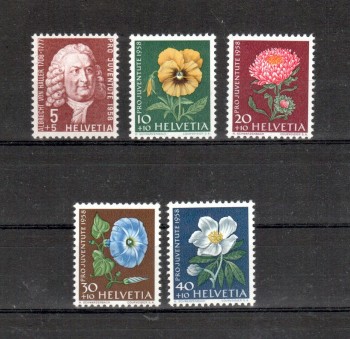 Schweiz Michelnummer 663 - 667 postfrisch
