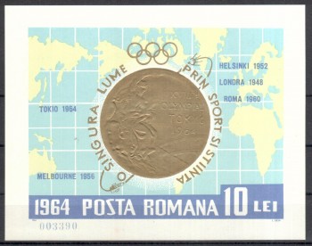 (intern: OLY 666) Rumaenien Michelnummer Block 59 postfrisch