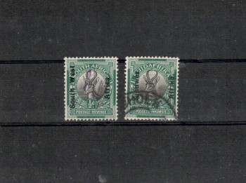 SWA Michelnummer 89 - 90 gestempelt SWA Michelnummer 89 - 90 gestempelt