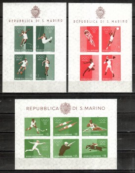 (intern: OLY 689) San Marino Michelnummer Block 5 - 7 postfrisch