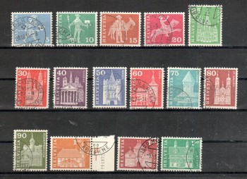 Schweiz Michelnummer 696 - 712 y gestempelt Schweiz Michelnummer 696 - 712 y gestempelt