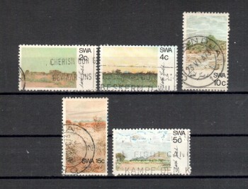 SWA Michelnummer 368 - 372 gestempelt