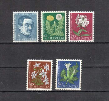 Schweiz Michelnummer 722 - 726 postfrisch Schweiz Michelnummer 722 - 726 postfrisch