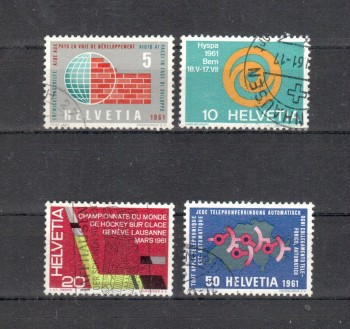 Schweiz Michelnummer 727 - 730 gestempelt Schweiz Michelnummer 727 - 730 gestempelt
