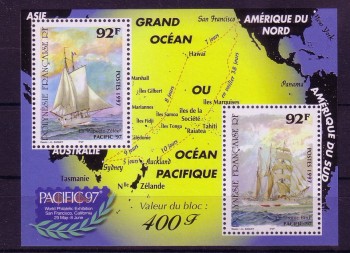 frz.Polynesien Michelnummer 731 - 732 Block 22 postfrisch 