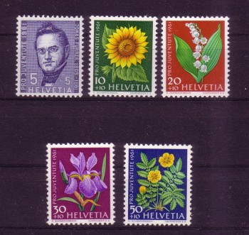 Schweiz Michelnummer 742 - 746 postfrisch Schweiz Michelnummer 742 - 746 postfrisch