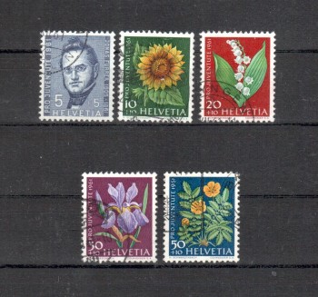 Schweiz Michelnummer 742 - 746 gestempelt Schweiz Michelnummer 742 - 746 gestempelt