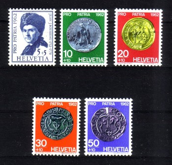 Schweiz Michelnummer 751 - 755 postfrisch Schweiz Michelnummer 751 - 755 postfrisch