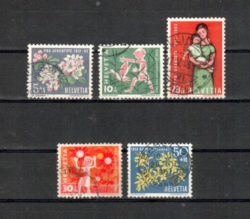 Schweiz Michelnummer 758 - 762 gestempelt Schweiz Michelnummer 758 - 762 gestempelt