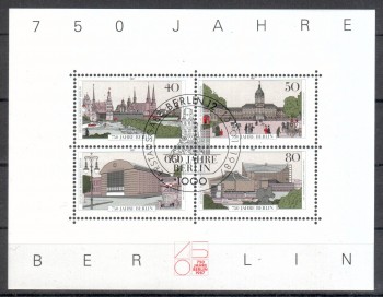 Berlin Michelnummer Block 8 gestempelt