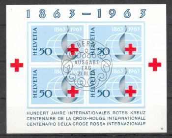 Schweiz Michelnummer Block 19 gestempelt Schweiz Michelnummer Block 19 gestempelt