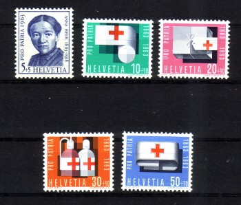 Schweiz Michelnummer 775 - 779 postfrisch Schweiz Michelnummer 775 - 779 postfrisch