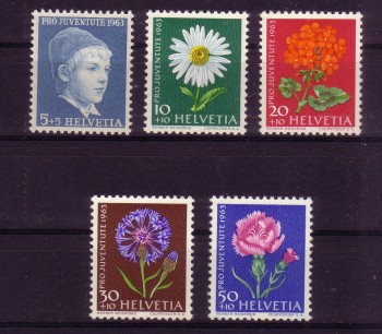 Schweiz Michelnummer 786 - 790 y postfrisch Schweiz Michelnummer 786 - 790 y postfrisch