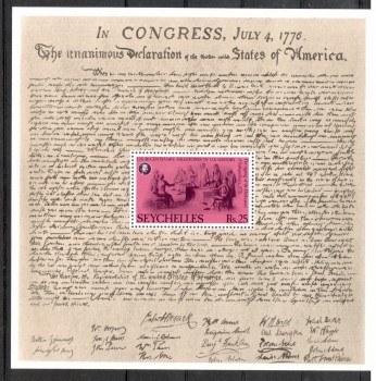 Seychellen 384 Block 7 postfrisch Seychellen 384 Block 7 postfrisch