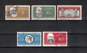 DDR Michelnummer 795 - 799 gestempelt DDR Michelnummer 795 - 799 gestempelt