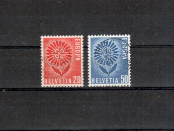 Schweiz Michelnummer 800 - 801 gestempelt