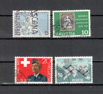 Schweiz Michelnummer 808 - 811 gestempelt Schweiz Michelnummer 808 - 811 gestempelt